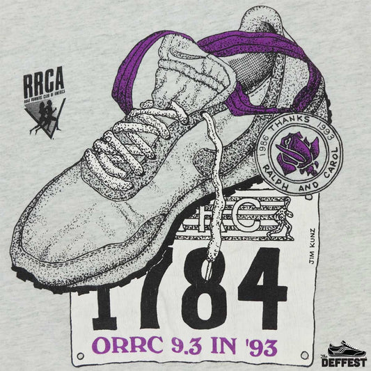 Nike inspired 1993 ORRC RRCA Vintage LDV Tailwind Waffle Running Shoe T-Shirt Screen Stars Best Made in USA