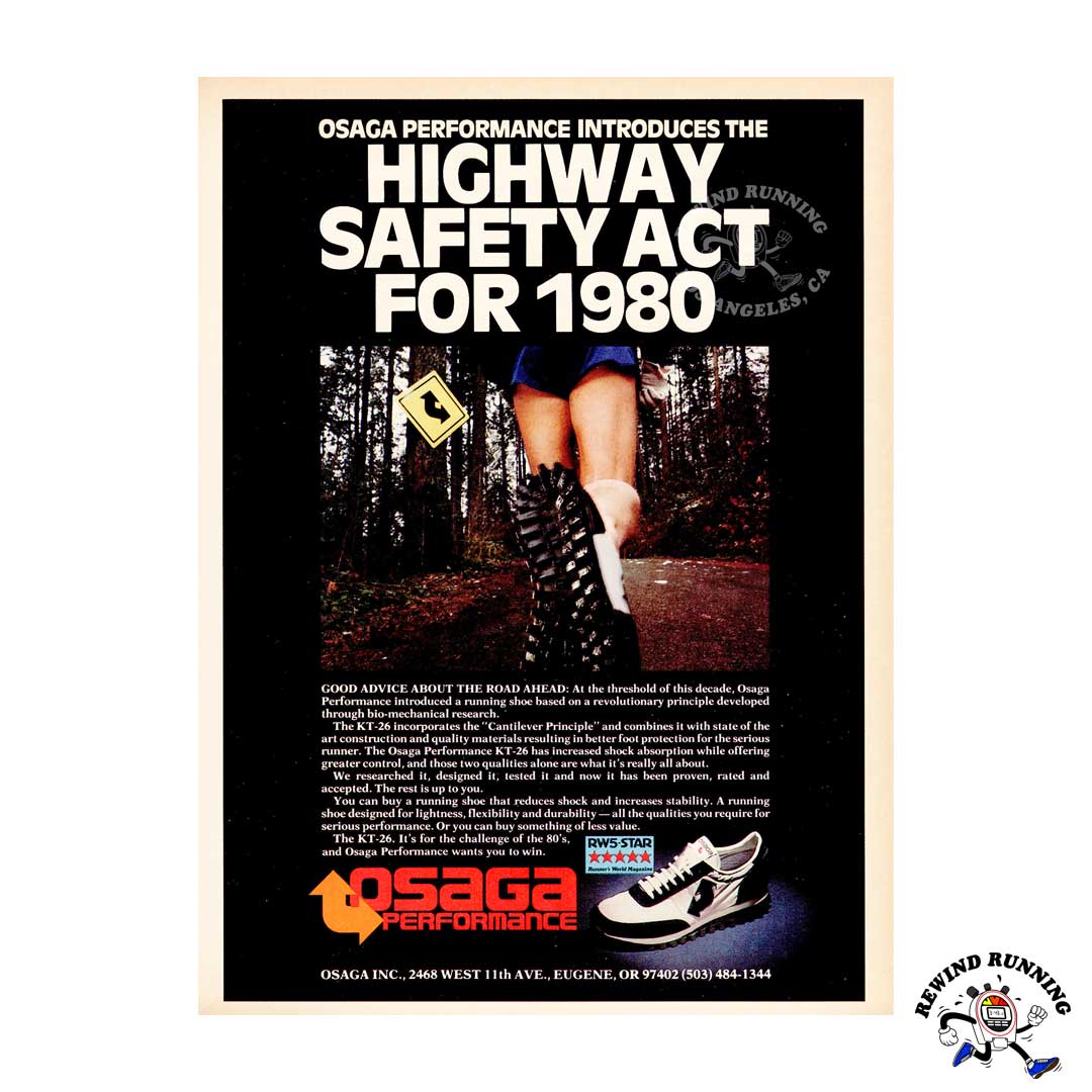 Osaga KT-26 vintage sneaker print ad