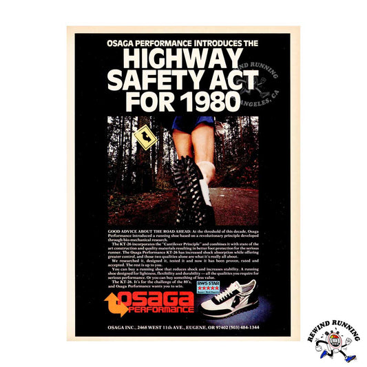 Osaga KT-26 vintage sneaker print ad