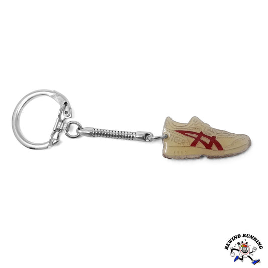 Asics Tiger X-Caliber GT Vintage 1980s Gloss Beige Running Shoe keychain